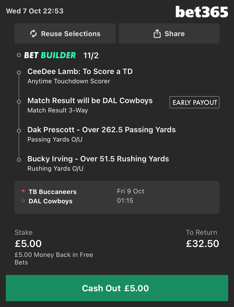 Thursday night betting